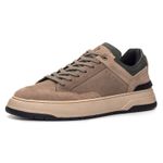 Tênis Casual George em Couro Militar