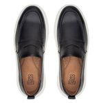 Mocassim Casual Theo em Couro Preto