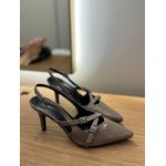 Salto Slingback Chumbo