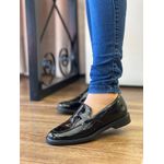  Mocassim baixo verniz preto 