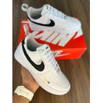 Tênis NK Branco com Detalhe Preto e Amarelo