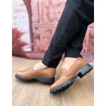 Mocassim caramelo com Solado Baixo 