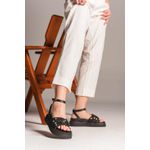  Flatform trabalhada e strass preta