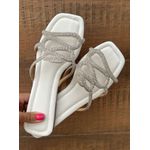 Rasteira cobra strass Off 