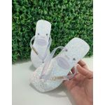 Chinelo hav glitter off 