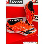 CHUTEIRA FUTSAL LOTTO LARANJA/BRANCO