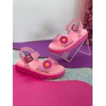 Sandália flor baby rosa