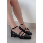 Scarpin Bico Quadrado Preto