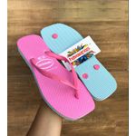 Chinelo HAV Quadrado Rosa