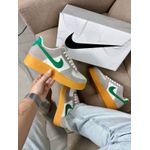 Tenis NK Camurça/Cinza/Bege/Verde