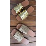 Rasteira Studs Nude