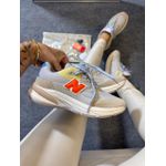 Tênis Casual Cinza com Azul