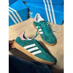 Tênis Casual Verde Militar com Rosa Claro