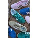 Tênis Casual Verde Militar com Rosa Claro