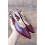 Mulle Marsala Bico Fino com Detalhe Fivela