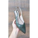 Mulle Verde Bico Fino com Detalhe Fivela