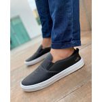 Slip On Tresse Preto