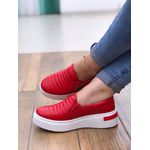 Slip On Vermelho com Costura