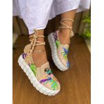 Slip On Nude Bordado