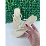 Chinelo HAV Creme Logo