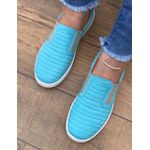 Slip On Básico Azul Linhas