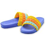 Chinelo Slide Infantil Azul Royal Cor e Mar 1760