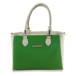 Bolsa Feminina Ombro Menina Brasil 04 Verde e Off White 2081