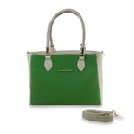 Bolsa Feminina Ombro Menina Brasil 04 Verde e Off White 2081