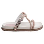 Rasteira Birken Ellen Rose com Strass e Pedraria 2563