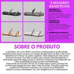 Rasteira Rasterinha Bico Quadrado Jac Com Tiras De Strass Brilho 2568