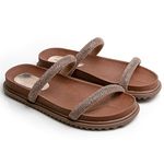 Sandália Birken BK02 Bronze com Strass 2586