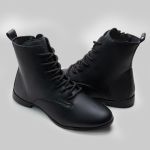 Bota Feminina Veneza01 Confortável E Leve Com Zíper Cano Baixo Preto 2641