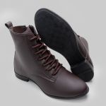 Bota Feminina Veneza01 Confortável E Leve Com Zíper Cano Baixo Café 2642