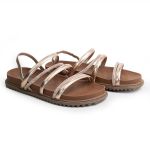 Sandália Papete Casual BK07 Feminina Bronze 2668