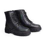 Bota Coturno Feminina Tratorada Jade Preta 2680