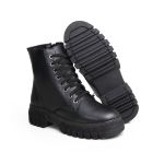 Bota Coturno Feminina Tratorada Jade Preta 2680