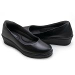 Sapato Social Feminino Ana Bela Super Conforto C200 em Couro Preto 2921