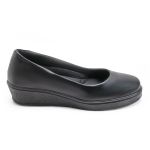 Sapato Social Feminino Ana Bela Super Conforto C200 em Couro Preto 2921