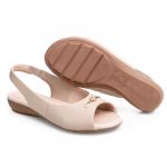 Sandália Ortopédico Modare Bege 7127.253 Feminino Conforto 2704
