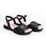 Sandália Feminina Confortavel Flat Modare 7174113 Preta 2707