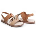 Sandalia Feminina Modare 7141.144 Pedraria Camel 2792