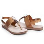 Sandália Feminina Conforto Modare Flat 7141120 Bronze 2794