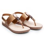 Sandália Feminina Conforto Modare Flat 7141120 Bronze 2794