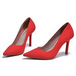 Scarpin Feminino Salto Alto Via Marte 2113301 campari vermelho