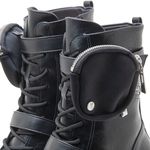 Bota Coturno Feminino Cano Médio Vizzano c/ Bolsinha Removível 3079104 Preto 1503