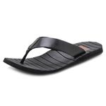 Chinelo Masculino em Couro Zarato l411 Preto 1647