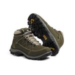 Bota Adventure Casual Couro Nobuck Hiking Extreme Bell Boots - 900 - Oliva - 894