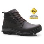 Bota Coturno em Couro Segurança EPI CA Café Gogowear 1952 
