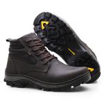 Bota Coturno em Couro Segurança EPI CA Café Gogowear 1952 