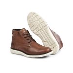 Bota Casual Masculina Urbana Couro Legítimo Skysraper Stop Boots R2000 Pinhão 792